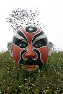 Chinese opera mask, Chiayi, Taiwan