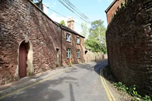 Country lane in English village, Bishops Lydeard, Somerset, UK Country lane in English village, Bishops Lydeard, Somerset, UK