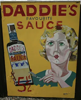 Daddies sauce vintage advertising poster Daddies sauce vintage advertising poster