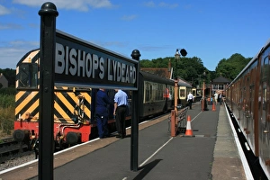 Diesel and The Quantock Belle at Bishops Lydeard, Somerset Diesel and The Quantock Belle at Bishops Lydeard, Somerset
