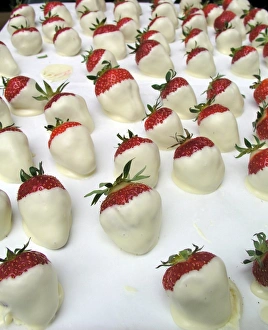 Confectionery Prints: Dipped chocolate strawberries