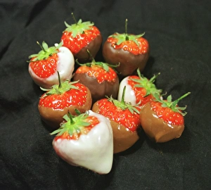 Confectionery Prints: Dipped strawberries