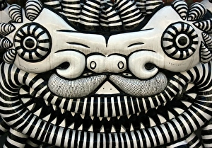 Asia Prints: Dragon face