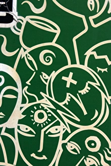 Abstract Prints: Faces