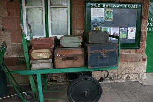 Lugguage at Washford station, Somerset, UK