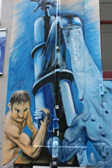Man and tap Man and tap