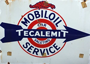 Vintage Poster Prints: Mobil oil vintage advertising poster