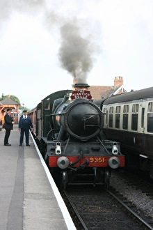 Carriage Prints: The Quantock Belle at Bishops Lydeard station, Somerset, UK