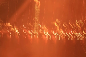 Abstract Prints: Red Lightning