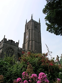 Europe Prints: St Peter Ad Vincula church, Combe Martin, Devon, UK