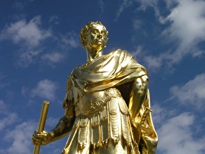 Statue of King Charles II in the Figure Court at The Royal Hospital Chelsea, London