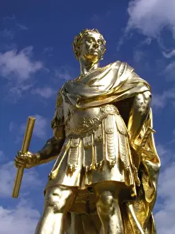 City Prints: Statue of King Charles II in the Figure Court at The Royal Hospital Chelsea, London