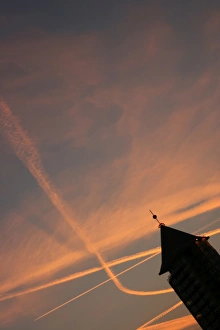 City Prints: Sunset over Chelsea harbour, Chelsea, London
