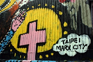 Taiwanese graffiti, Taipei, Taiwan