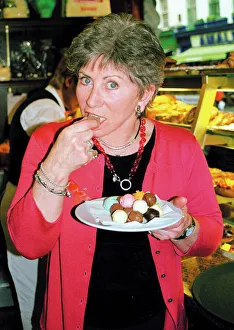 Valerie Singleton eating truffles Valerie Singleton eating truffles