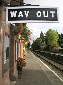 Way Out, Crowcombe Heathfield station, West Somerset Railway Way Out, Crowcombe Heathfield station, West Somerset Railway