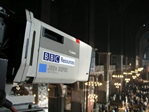 Westminster Cathedral, BBC outside broadcast Westminster Cathedral, BBC outside broadcast