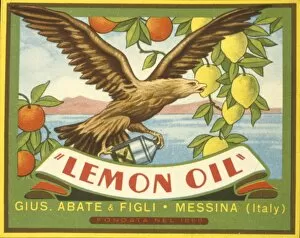 Label design for Lemon Oil